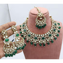 India Art Designer Kundan Stone Pearl And Beads Necklace Set