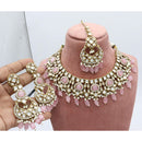 India Art Designer Kundan Stone Pearl And Beads Necklace Set
