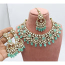 India Art Designer Kundan Stone Pearl And Beads Necklace Set