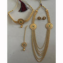 India Art Radiance Shine Pota Stone Necklace Set