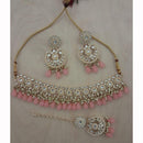 India Art Ethnic Kundan Stone Beaded And Pearl Necklace Set