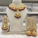 India Art Ethnic Kundan Stone Beaded And Pearl Necklace Set