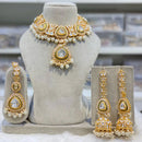 India Art Ethnic Kundan Stone Beaded And Pearl Necklace Set