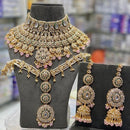 India Art Ethnic Kundan Stone Beaded And Pearl Necklace Set