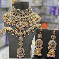 India Art Ethnic Kundan Stone Beaded And Pearl Necklace Set