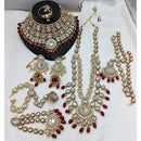 India Art Glamorous Crystal Stone Beads Bridal Jewellery Set