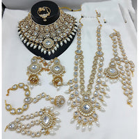 India Art Glamorous Crystal Stone Beads Bridal Jewellery Set