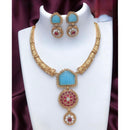 India Art Heritage Glow Pota Stone Necklace Set