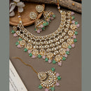India Art Royal Kundan Stone And Beads Necklace Set