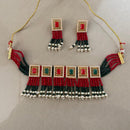Sai Fashion Elegant Crystal Stone And Beads Choker Necklace Set