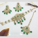 Sai Fashion Elegant Crystal Stone And Beads Choker Necklace Set