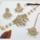 Sai Fashion Elegant Crystal Stone And Beads Choker Necklace Set