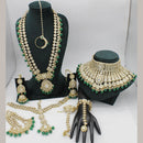 India Art Designer Kundan Stone And Beads Beads Bridal Set