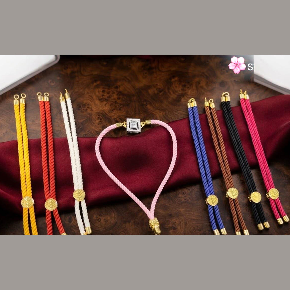 India Art Gorgeous Austrian Stone Assorted Color Changeable Bracelet (Pack of 3)
