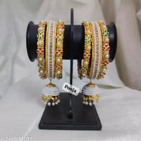 Pooja Bangles Gold Plated Bangle Set