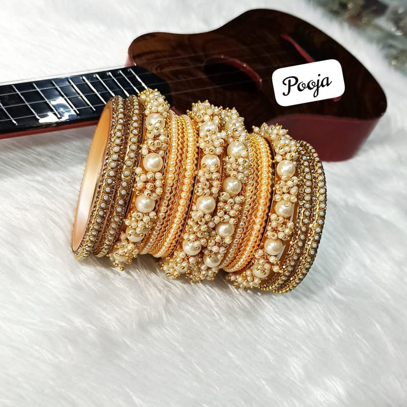 Pooja Bangles Gold Plated Bangle Set