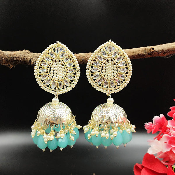 Pooja Bangles Gold Plated Jhumki Earrings