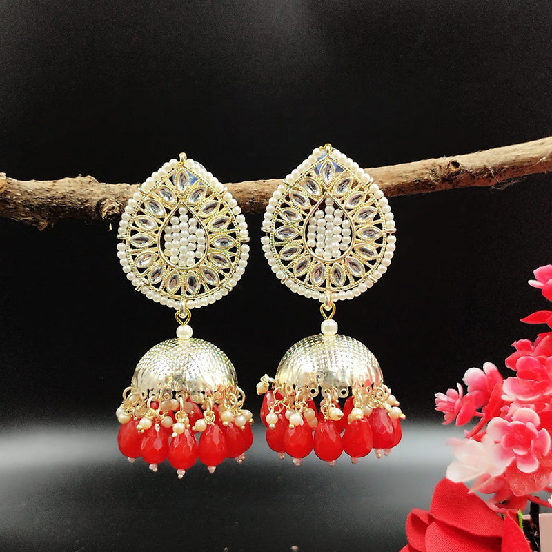 Pooja Bangles Gold Plated Jhumki Earrings