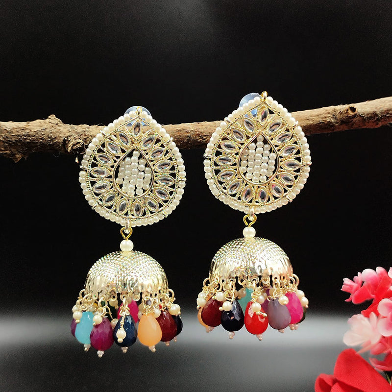 Pooja Bangles Gold Plated Jhumki Earrings