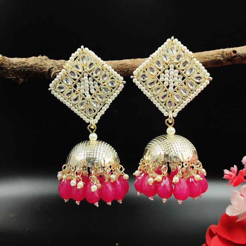 Pooja Bangles Gold Plated Jhumki Earrings