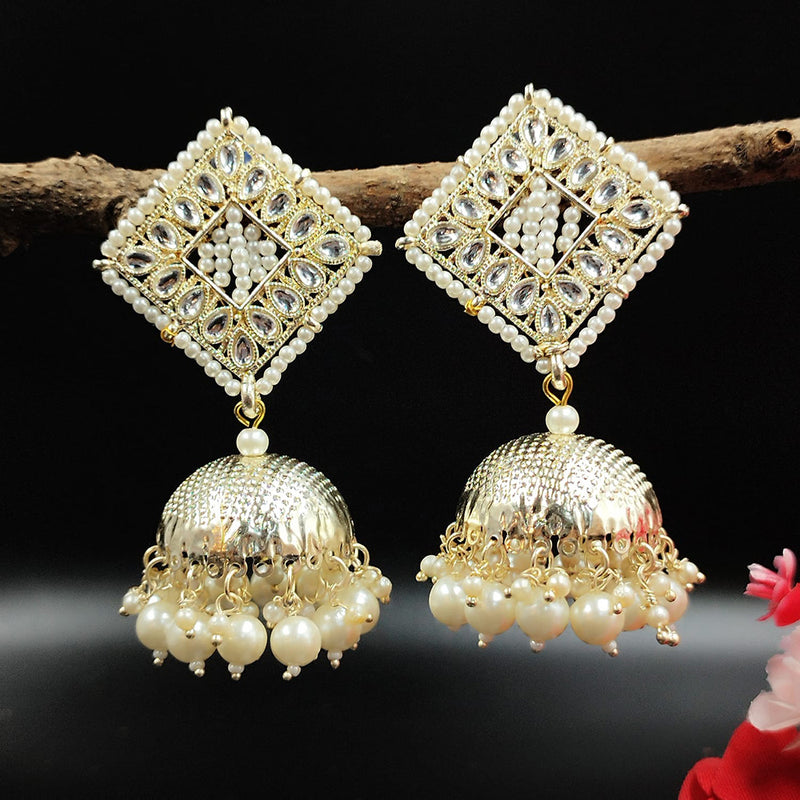 Pooja Bangles Gold Plated Jhumki Earrings