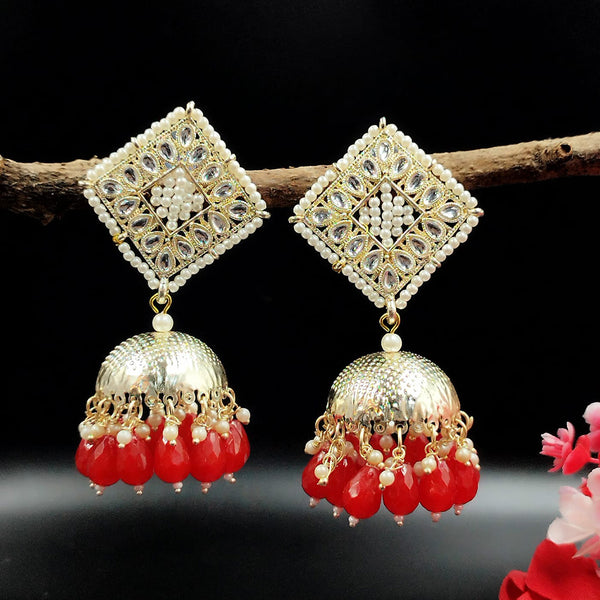 Pooja Bangles Gold Plated Jhumki Earrings