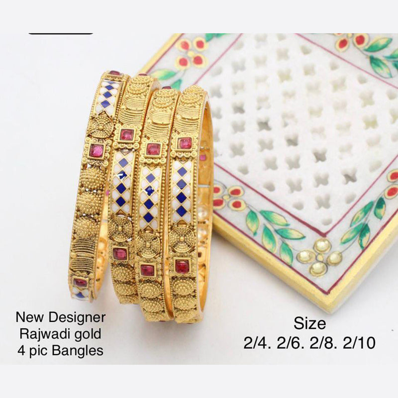 Pooja Bangles Gold Plated Bangles Set