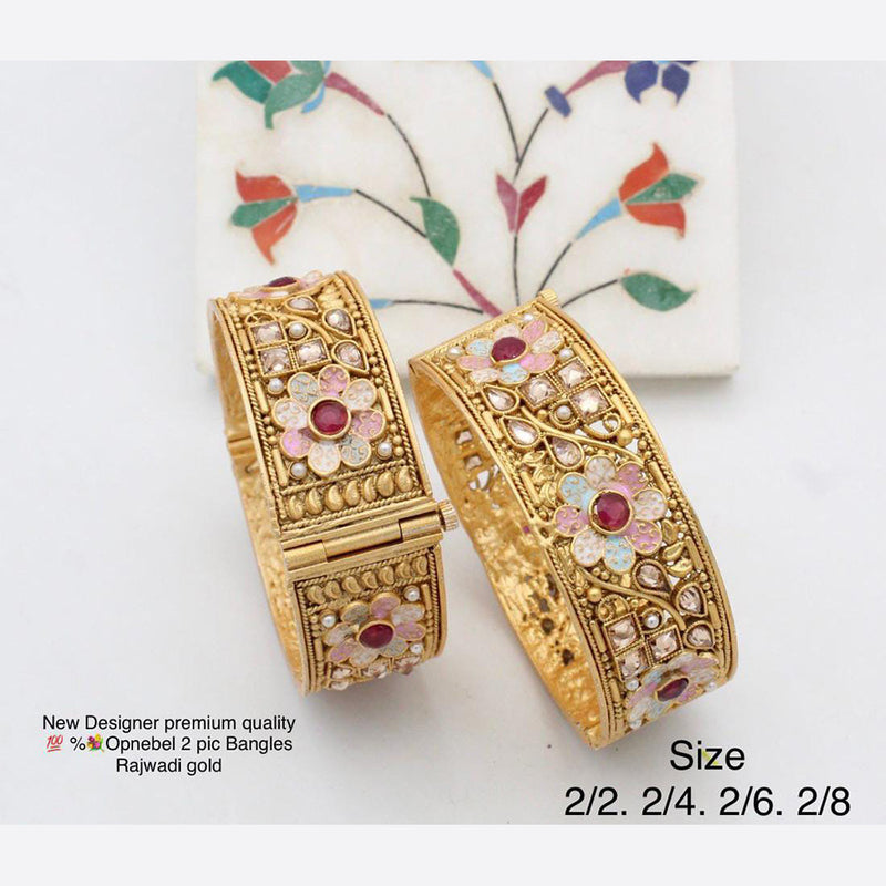 Pooja Bangles Gold Plated Bangles Set