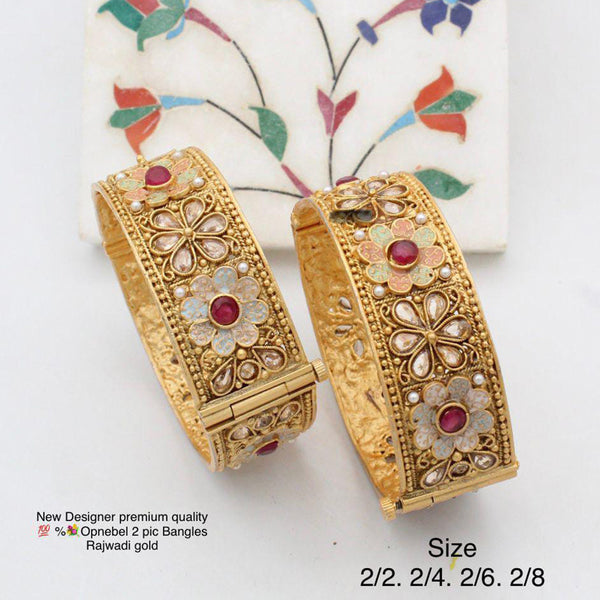 Pooja Bangles Gold Plated Bangles Set