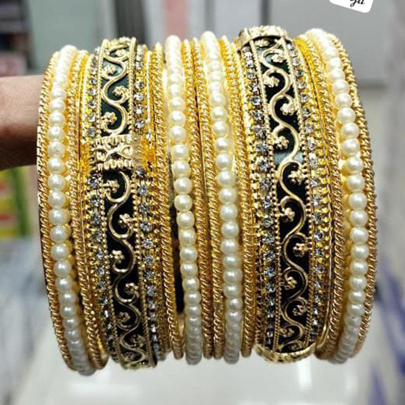 Pooja Bangles Gold Plated Bangle Set