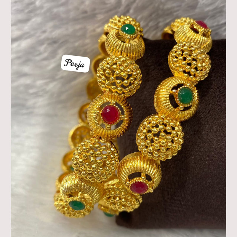 Pooja Bangles Gold Plated Bangle Set