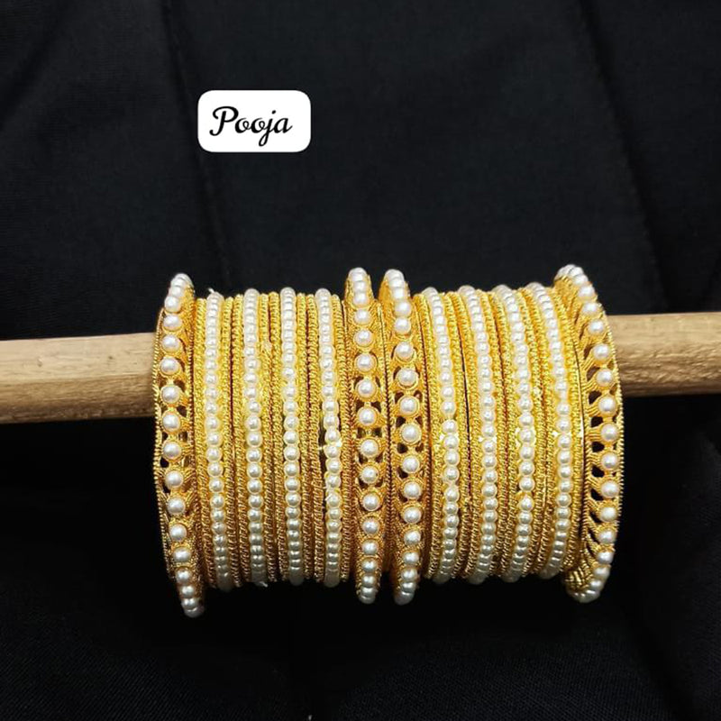 Pooja Bangles Gold Plated Bangle Set