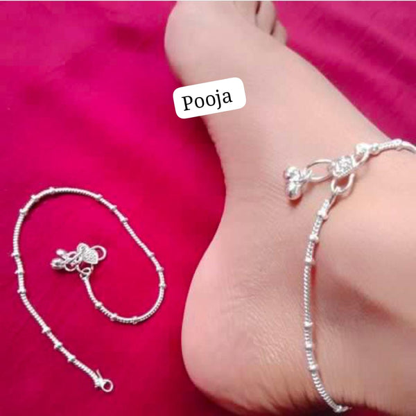 Pooja Bangles Silver Plated Payal