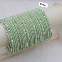 Pooja Bangles Silver Plated Bangle Set