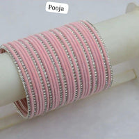 Pooja Bangles Silver Plated Bangle Set