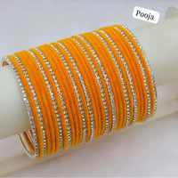 Pooja Bangles Silver Plated Bangle Set