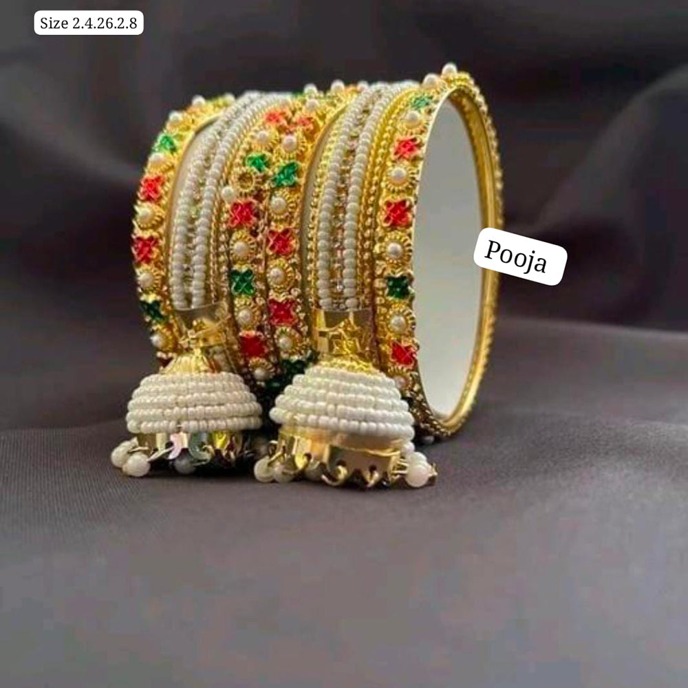 Pooja Bangles Gold Plated Bangles Set