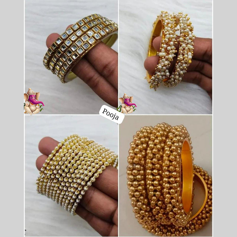 Pooja Bangles Gold Plated Bangles Set Combo