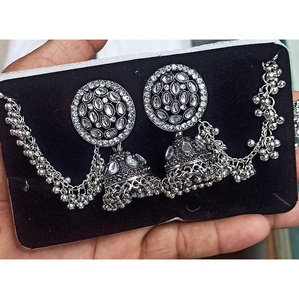 Pooja Bangles Silver Plated Kanchain Jhumki Earrings