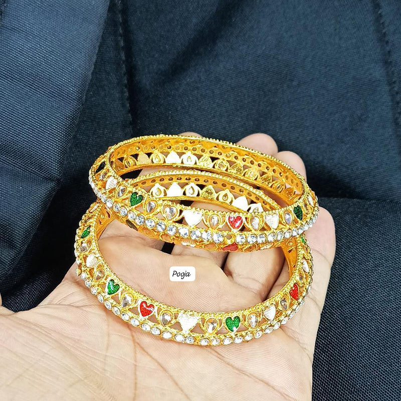 Pooja Bangles Gold Plated Bangles Set