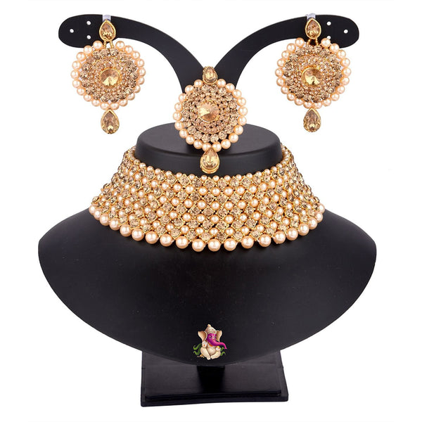 Pooja Bangles Gold Plated Necklace Set