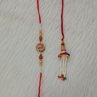Pooja Bangles Gold Plated Rakhi Combo