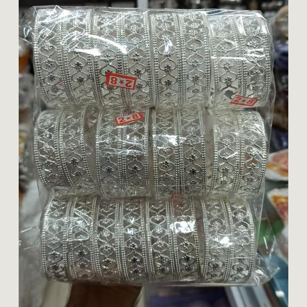 Pooja Bangles Silver Plated Bangles Set