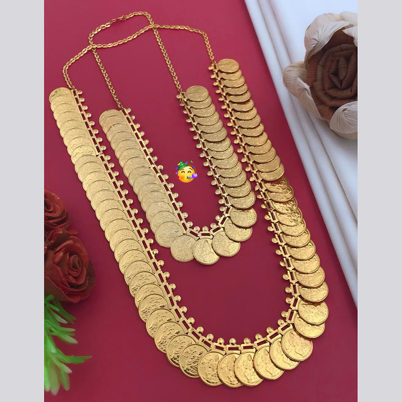 Pooja Bangles Gold Plated Double Necklace Set