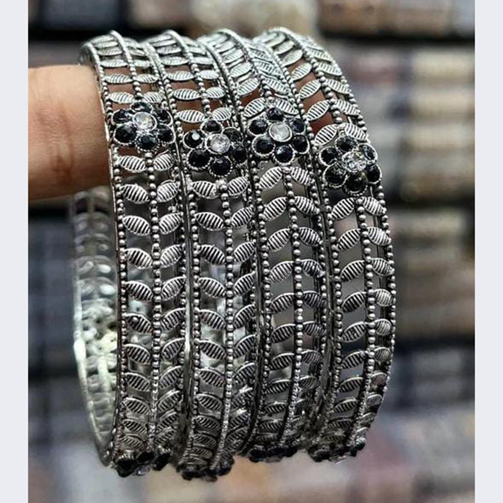 Pooja Bangles Oxidised Plated Bangles Set