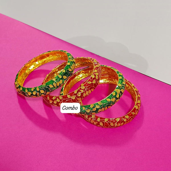 Pooja Bangles Gold Plated Bangles Set