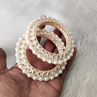 Pooja Bangles Gold Plated Pearl Bangles Set