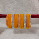 Pooja Bangles Gold Plated Austrian Stone And Velvet Bangles Set