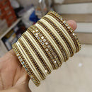 Pooja Bangles Gold Plated Kundan Bangle Set