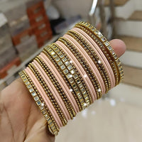 Pooja Bangles Gold Plated Kundan Bangle Set